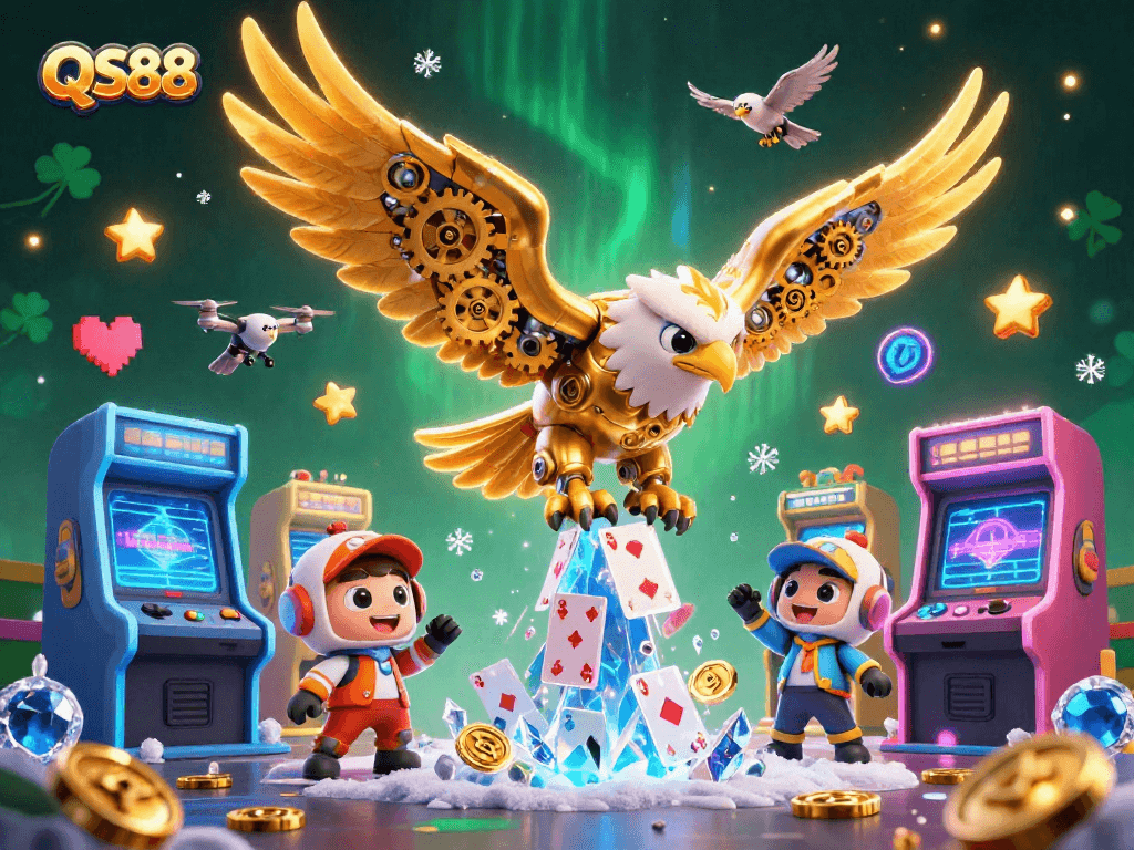 Experience the thrilling dive into gaming riches with QS88's immersive online casino scene.