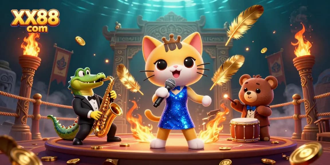 Engage in thrilling gameplay at XX88 com featuring vibrant characters and dynamic casino elements.