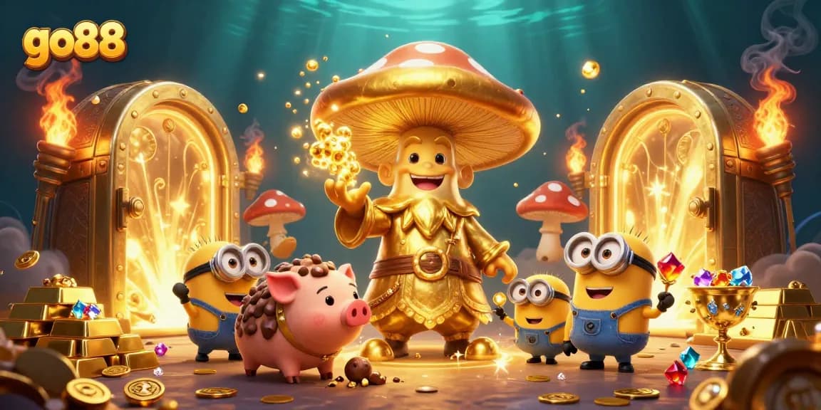 Spin the reels at go88 and unlock treasures with golden wizardry and delightful gems.