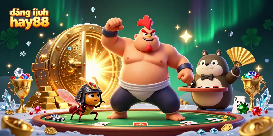 Engage in thrilling action at đăng nhập hay88 with vibrant casino elements and dynamic characters.