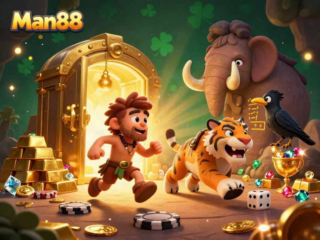 Experience the excitement of betting at Man88 with dynamic casino characters and rich visuals.
