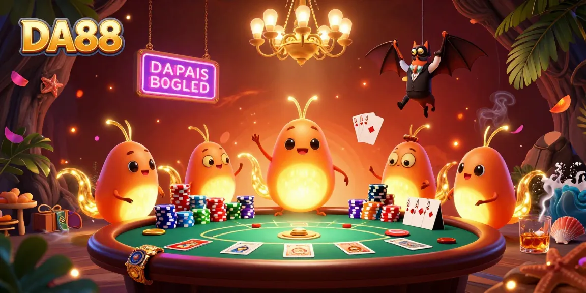 Experience thrilling gameplay at DA88, where glowworms illuminate an exciting casino scene.
