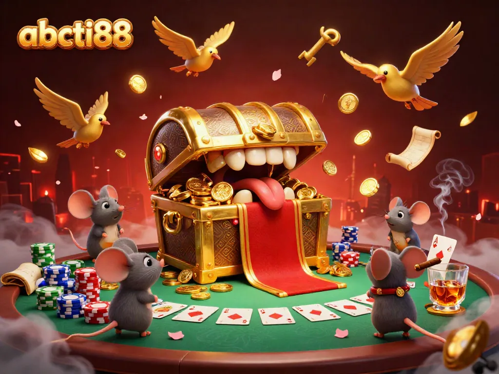 Experience the thrill of abcti88 with treasure-filled illustrations and dynamic poker action!
