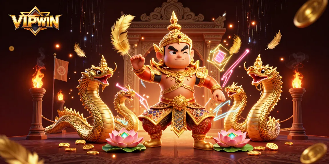 Experience thrilling gameplay with VIPWIN's vibrant characters in an immersive casino setting.
