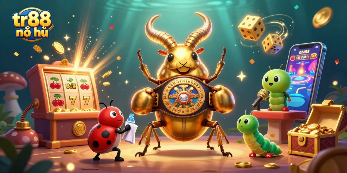Spin and win with tr88 nổ hũ featuring vibrant casino elements, jackpot symbols, and dynamic characters.