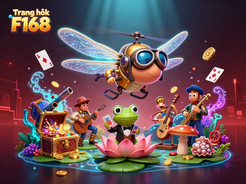 Engage with the vibrant casino world of Trang chủ F168, featuring unique characters and dynamic gaming elements.