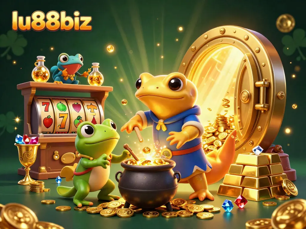 Join the excitement at lu88biz as cartoon alchemists convert gold into thrilling slot winnings.