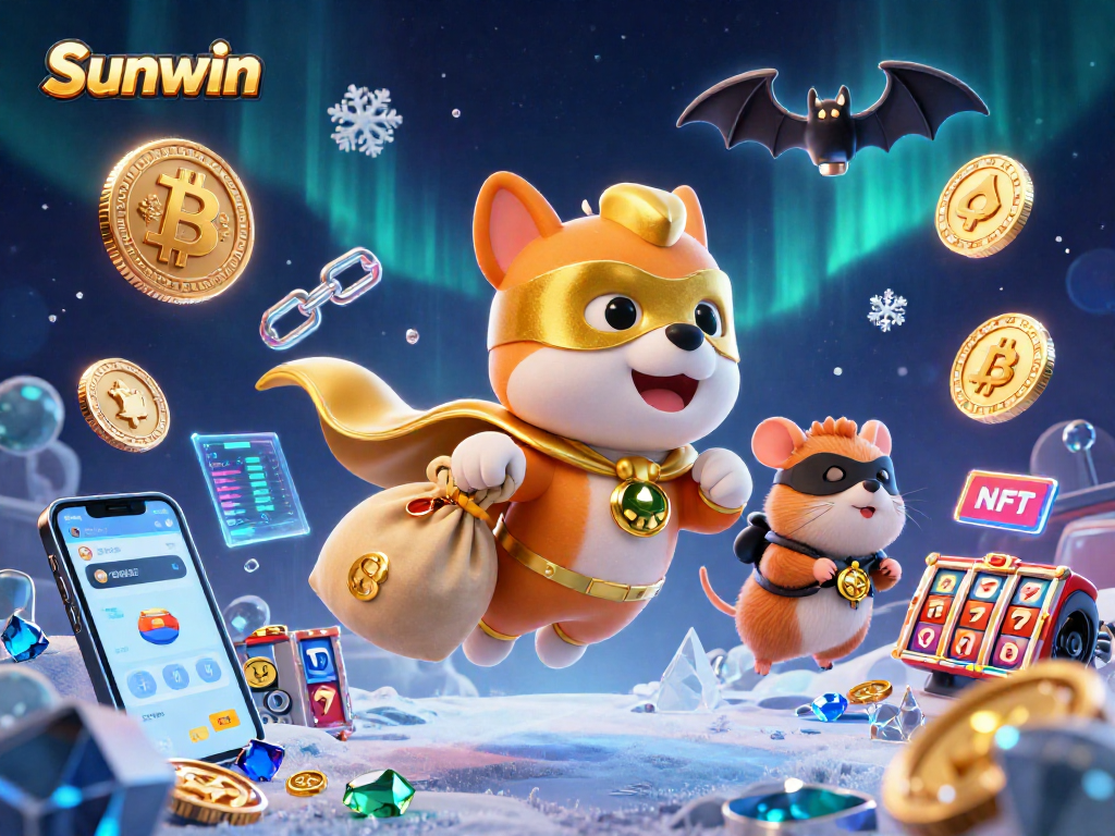 Experience thrilling jackpots at Sunwin with vibrant casino games and crypto elements!
