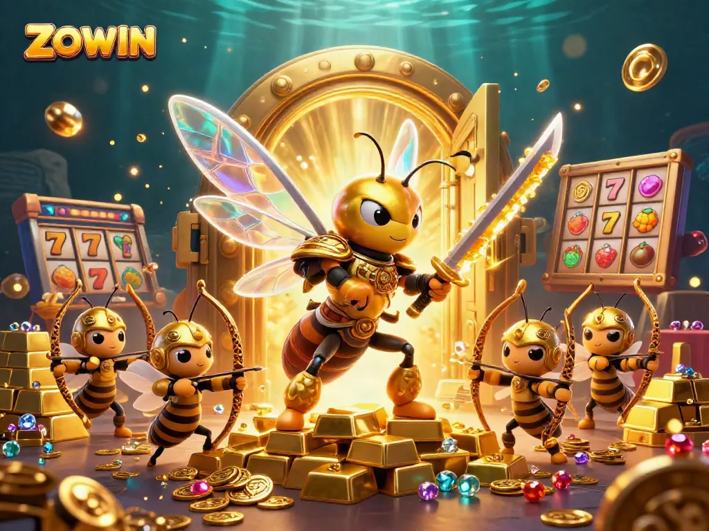 Engage with thrilling ZOWIN casino adventures featuring vibrant game elements and rich treasures.