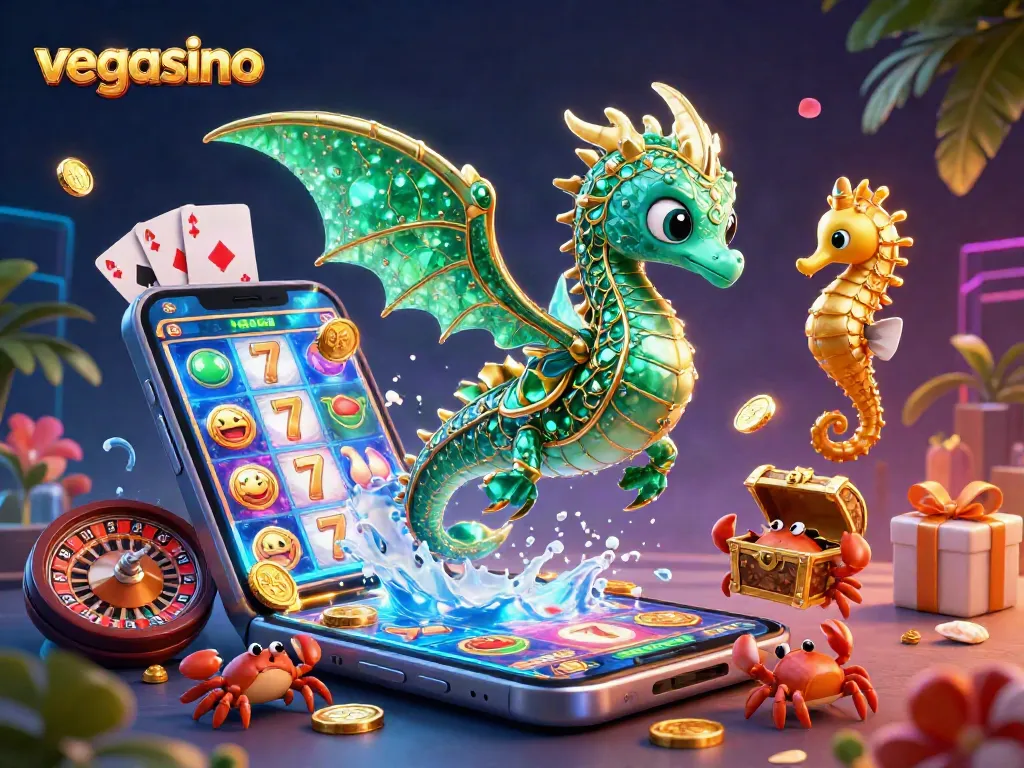 Experience thrilling gameplay at vegasino with vibrant slot animations and exciting treasure elements.