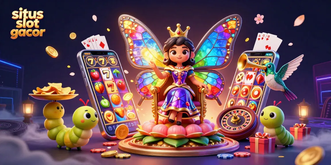 Play the exciting situs slot gacor games while enjoying vivid 3D casino art featuring vibrant elements.
