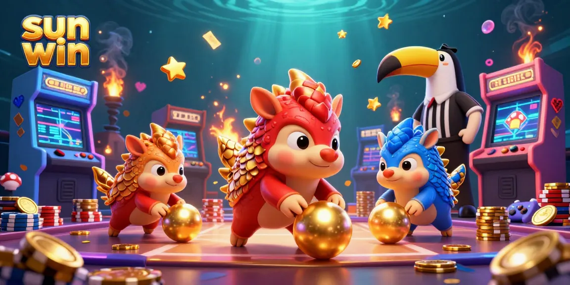 Join the excitement at sun win, where rival pangolins compete in a thrilling casino showdown!