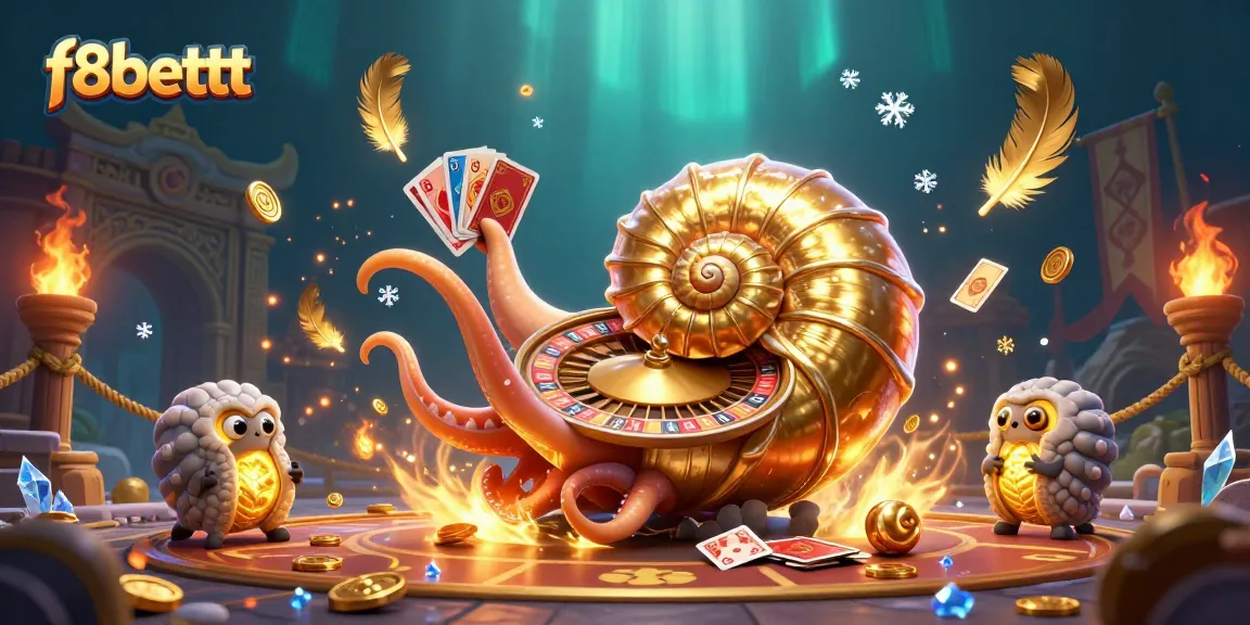 Experience thrilling games at f8bettt with an ancient nautilus and shimmering casino elements.