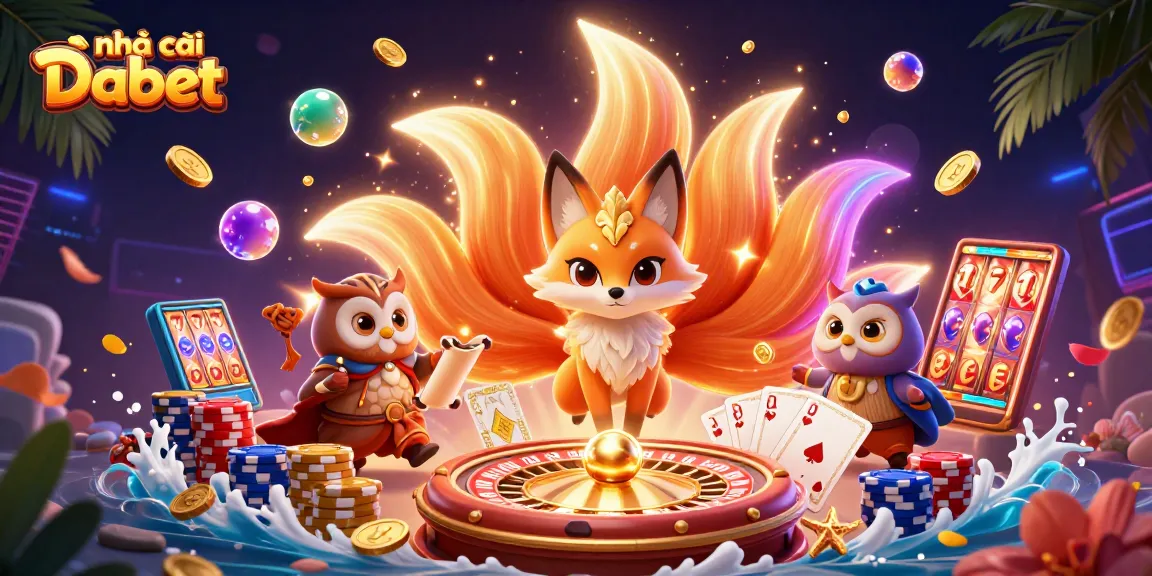 Play exciting slot games at nhà cái Dabet featuring vibrant characters and thrilling casino elements.