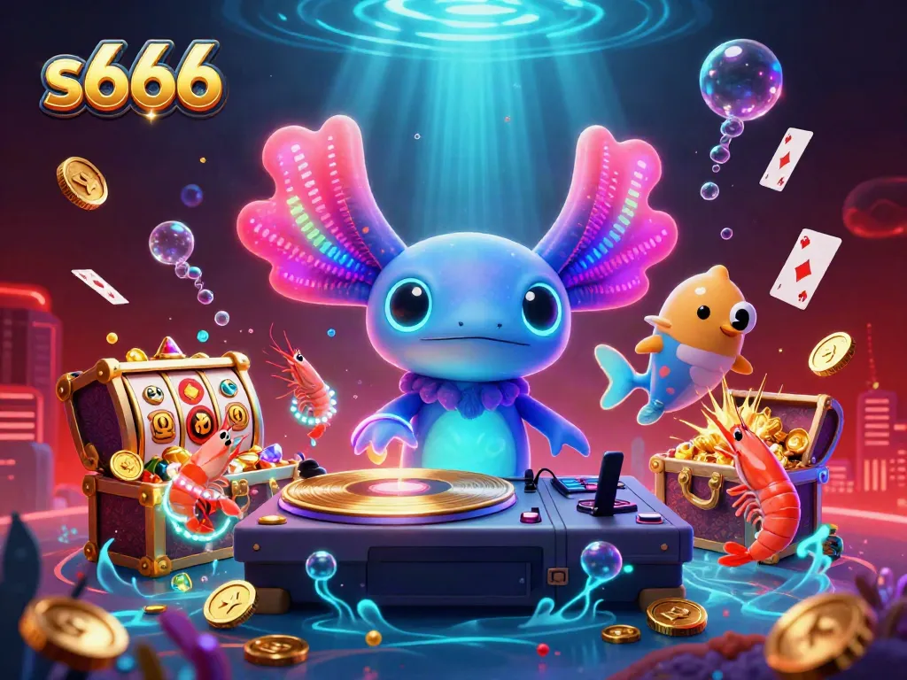 Experience thrilling action with s666 in this vibrant underwater casino scene featuring slot game elements.
