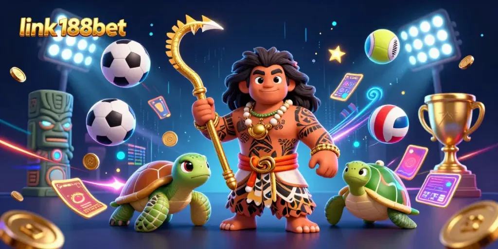 Experience the excitement of sports betting with link 188bet, featuring dynamic elements and vibrant characters.