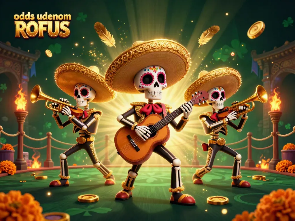Experience odds uden om ROFUS with a vibrant illustration of a lively mariachi band amidst dynamic betting elements.