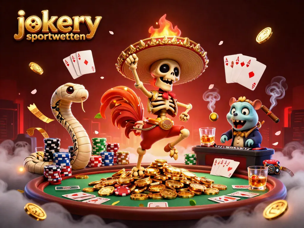 Celebrate with jokery sportwetten as skeleton mariachi, mummy snake, and zombie DJ energize the casino scene.