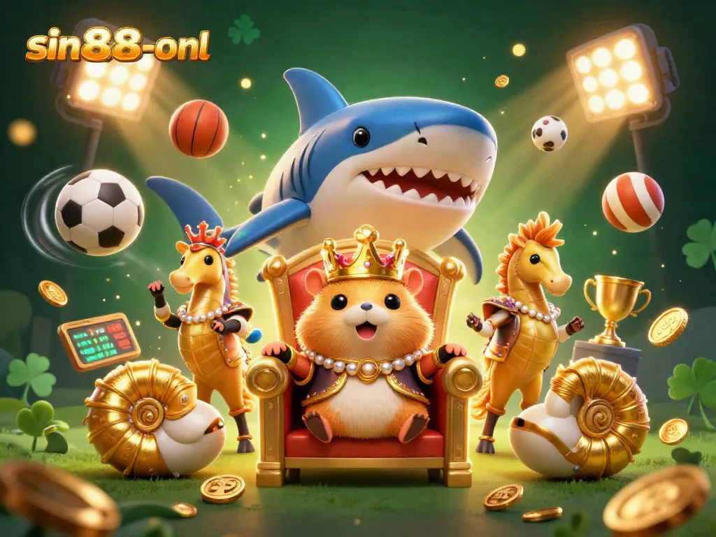 Join the excitement at sin88-onl with a vibrant casino scene featuring dynamic games and golden rewards.