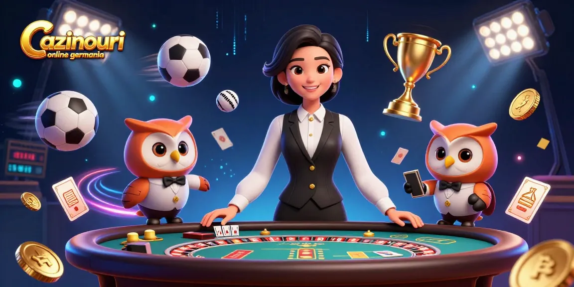 Cazinouri online germania's elite casino dealers present an engaging gaming experience at a baccarat table.