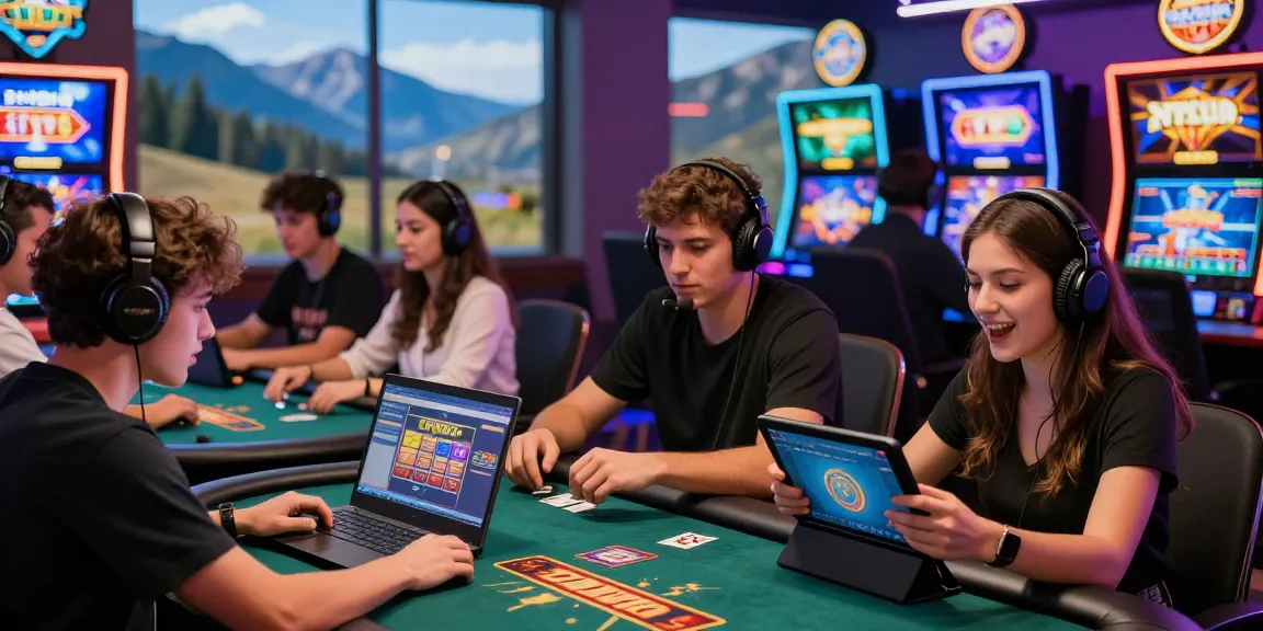 Exciting gaming scene with players engaged in Sunwin casino games, showcasing vibrant atmosphere and strategy discussions.