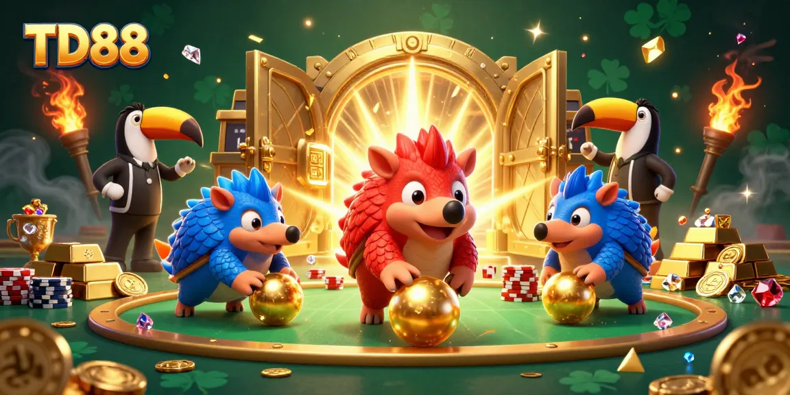 Experience thrilling gameplay at TD88 with vibrant pangolins and sparkling treasures.