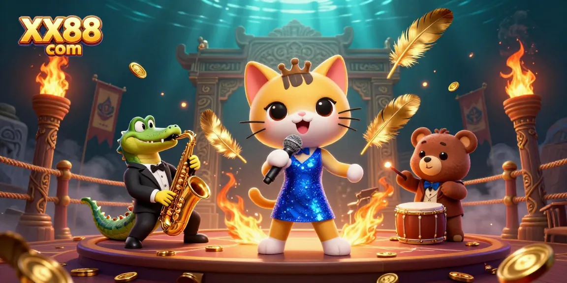 Engage in thrilling gameplay at XX88 com featuring vibrant characters and dynamic casino elements.
