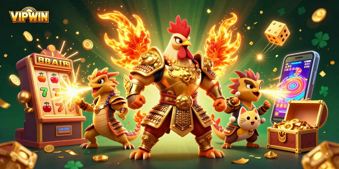 Experience the excitement of VIPWIN with thrilling characters and dazzling casino elements.