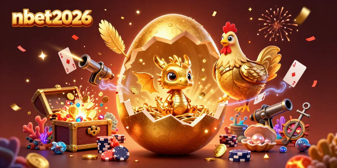 Experience nbet2026 with a glittering casino scene featuring golden elements and vibrant festivities.