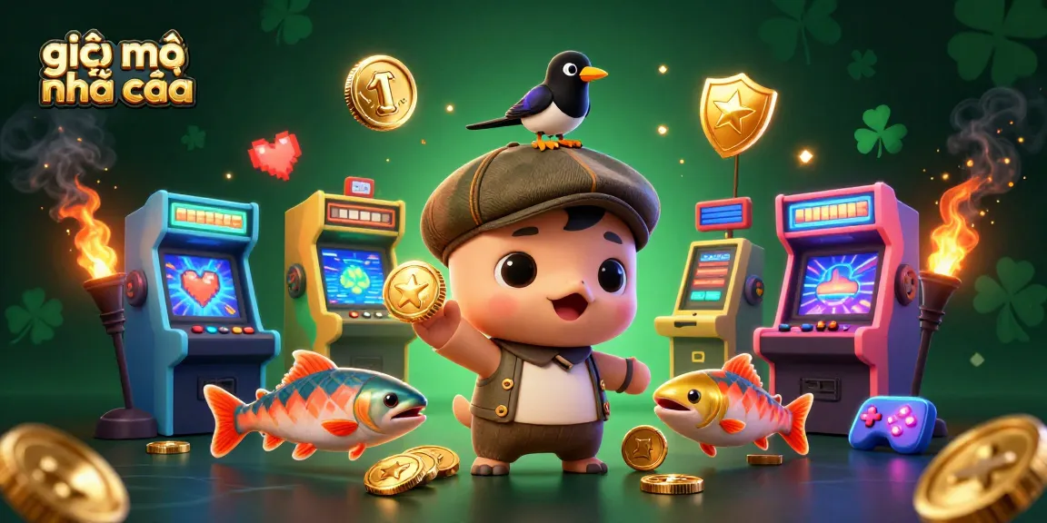 Experience the vibrant action with giải mã nhà cái, featuring adorable Nessie and friends amidst dynamic casino elements.