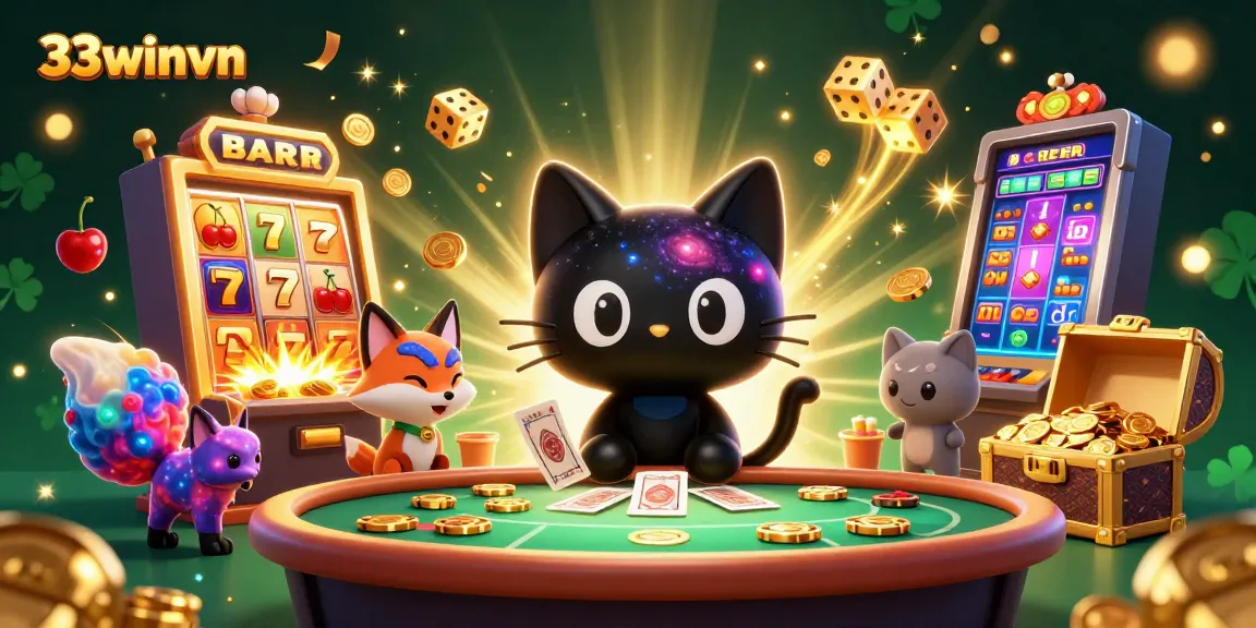 33winvn's cosmic cat draws players into a vibrant casino universe with big wins.