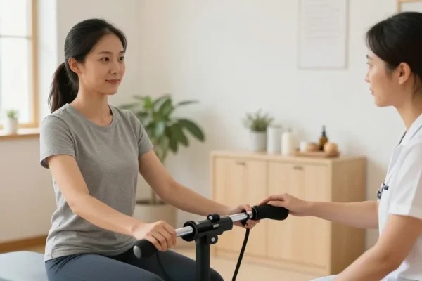 Beckenbodentrainer Einsatz in einer örtlichen Therapiestelle für Frauen und Männer, vertrauenswürdiger Anbieter für Beckenbodenstärkung.